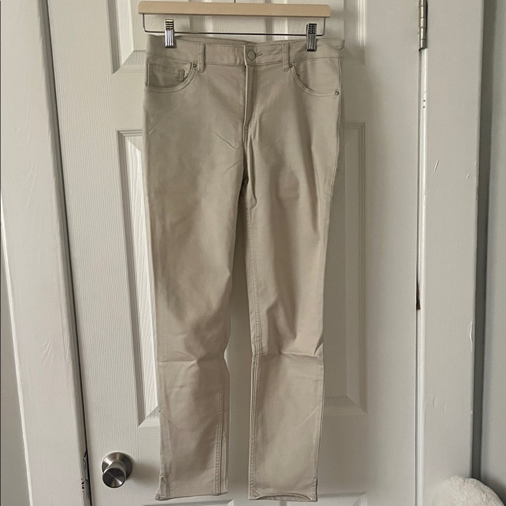 H&M Women's Tan Straight Leg Jeans